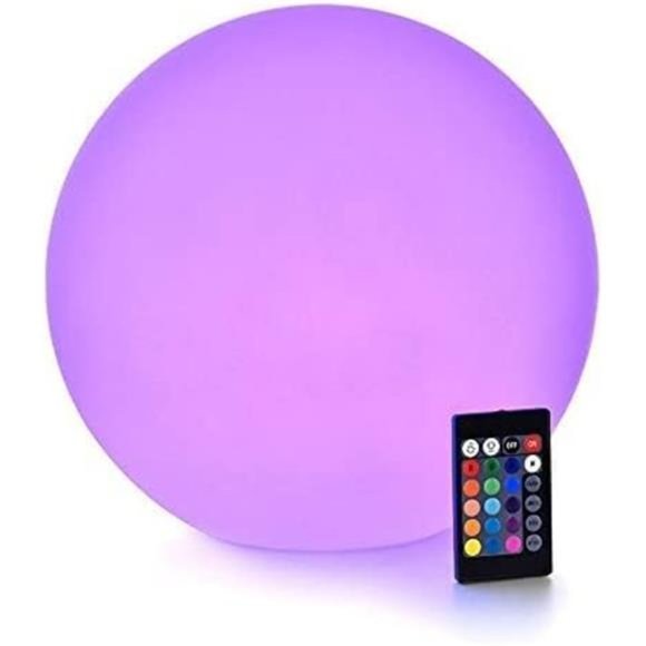 LED Dimmable Light Ball: 12-inch Waterproof Floating Pool Lights with Remote - Picture 1 of 6